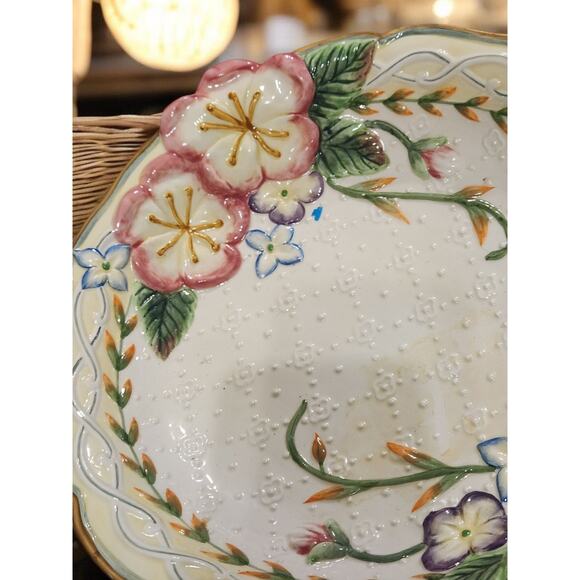 Fitz and Floyd Home Fragrance Collection Potpourri Bowl 10" Diameter EUC - Picture 5 of 6